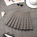 New Women's Fall/Winter Skirt High Waist Folded Skirt A-line above knee length Skirt tennis skirt.