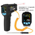 MESTEK -50-800 Degree Digital Infrared Thermometer Humidity Meter Thermometro Hygrometer Temperature Laser Gun Pyrometer.