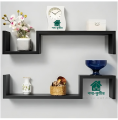 Wall Mounted S Shape Design Shelves Height 5 Inch Width 24 Inch Depth 6 Inch WL416.