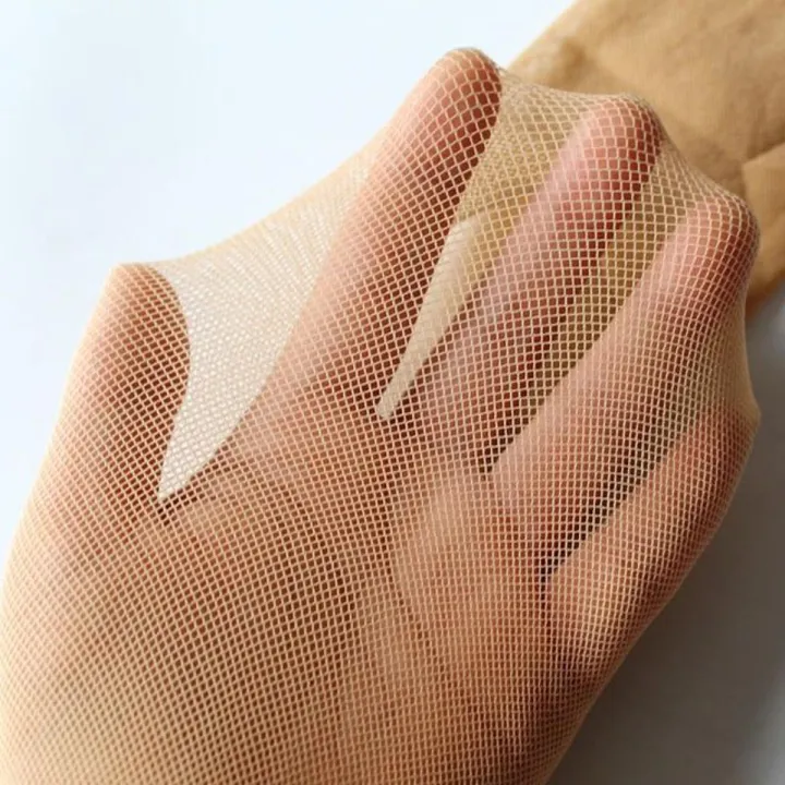 Skin Color Fishnet Stockings Small Mesh Fine Mesh Body Stocking Flesh Color Mesh Women's Summer Thin Seamless Dense Mesh Mesh Surface