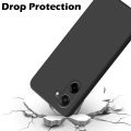 OnePlus Nord CE5 Silicone Matte Flexible Soft Phone Case- Black & Blue - Phone Back Cover.