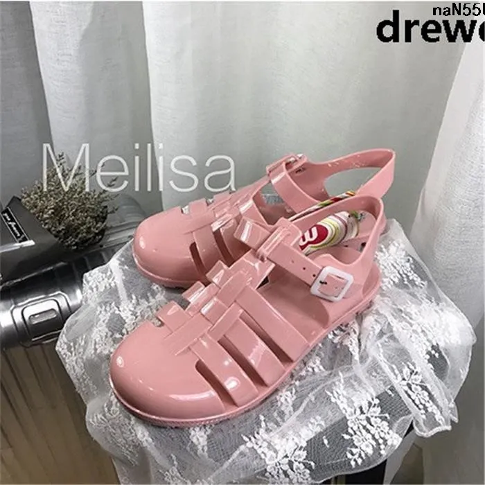 Closed%20Toe%20Sandals%20Transparent%20Crystal%20Shoes%20Shoes%20Ma%20Pingluo%20Rain%20Boots%20%EF%B8%B8%20Plastic%20Heel%20Gel%20Shoes%20Cool%20Sling%20Flat%20Top%20Summer%20Women's%20Plastic%20~%20-%20Image%205