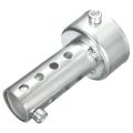 2x Silver Motorcycle Exhaust Can Muffler Insert Baffle DB Killer Silencer 45mm x 80mm & 45mm x 140mm. 