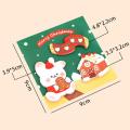 Cute Christmas sticker sticky notes Colorful Cartoon Kawaii Kawaii cartoon adhesive notepad Adhesive Sticky Office supply memo pad for Office organization School assignments journaling Gift. 