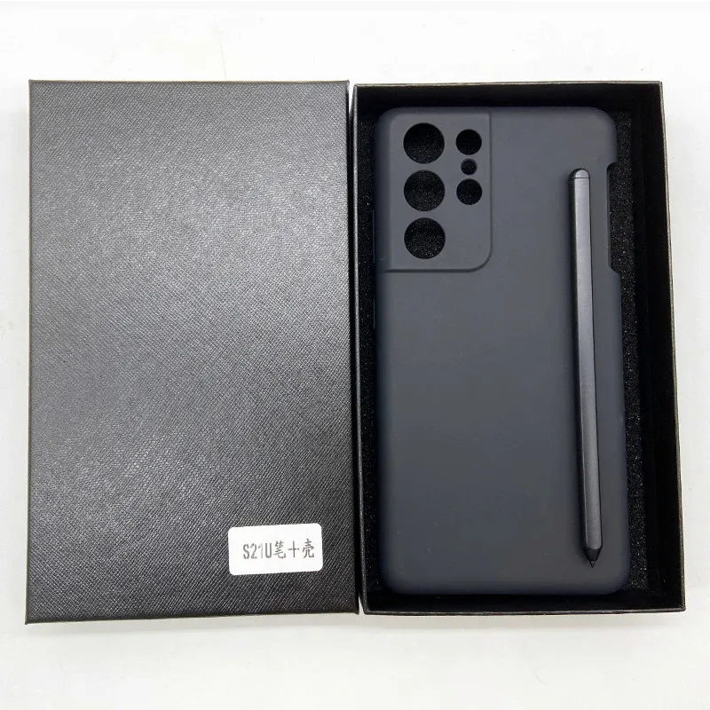 Silicone Cover Galaxy S21 Ultra S Pen Solitary Waves】S Pen Case