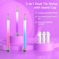3 In 1 Capacitive Stylus Pen Drawing Pens for iPhone/Android All Capacitive Touch Screens.