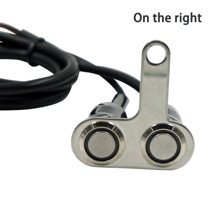 12V 16mm Waterproof Handle Bar On Off Double Push Switch With Bracket ...