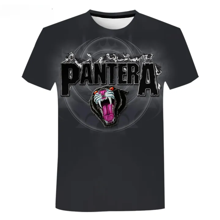 Pantera%20rock%20band%203D%20print%20men's%20and%20women's%20fashion%20versatile%20T-shirt%20children's%20summer%20light%20casual%20short%20sleeve%20sports%20fitnes%20-%20Image%203