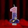 Princess Birthday Mermaid Pearl Candle Cake Topper Decor Girl 1 2 3 4 5 6 7 8 9 Year Old Wedding Dessert Cupcake Baking Supplies.