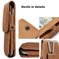 Mobile Phone Holster Waist Bag Leather Belt Clip Holster Cell Phone Pouch Card Holder Case With Belt Clip Holster Wallet. 