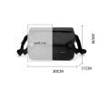 Wepower Simple Men's Crossbody Bag Outdoor Functional Shoulder Bag Large Capacity Trendy Messenger Bag PU Waterproof Sling Bag. 