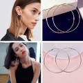 1pcs Golden colour circle earring for women. 