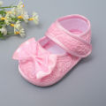 【Happy childhood memories】(NEW)New Baby Girl Shoes Big Lace Bowknot Newborn Princess Cotton Shoes Non-slip Soft Sole Toddler Shoes First Walkers.
