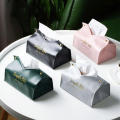 Cosmetic Tissue box Elegant PU leather Fashionable Napkin holder Living room/toilet Hotel/home/office Paper box for Car Hotel Home Living room Office. 