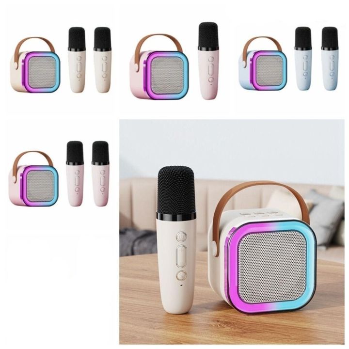 K12%20Karaoke%20Machine%20Portable%205.3%20Bluetooth%20Speaker%20System%20with%202%20Wireless%20Microphones%20for%20Home%20Family%20Singing%20Children's%20Gifts%20-%20Image%208