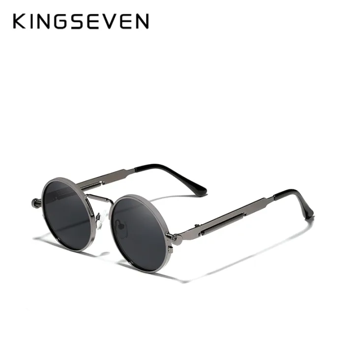 KINGSEVEN%20High%20Quality%20Gothic%20Steampunk%20Sunglasses%20Polarized%20Men%20Women%20Brand%20Designer%20Vintage%20Round%20Metal%20Frame%20Sun%20Glasses%20-%20Image%206