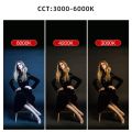 New- LUXCeO RGB Colorful Photo LED Stick Video Light APP Control Adjustable Color Temperature Waterproof Handheld LED Fill Light with Remote Control(Black). 