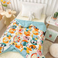 Source manufacturers wholesale washed cotton children are cartoon summer cool quilts air conditioners are kindergarten thin quilts student gift quilts.