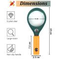 Optical Instrument Handheld Magnifying Glass with Compass (50mm,65mm,75mm,90mm).