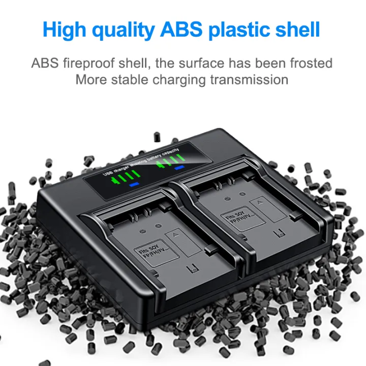 HQIX%20for%20Sony%20DCR-SX20E%20SX21E%20SX43E%20SX63E%20SX83E%20SX85E%20DSR-SR68%20NEX-VG10E%20VG900E%20VG20E%20VG30EM%20FDR-AX30%20AXP35%20AX40%20AX45%20AXP55%20AX60%20AX100E%20AX700%20DEV-50%20DEV-30%20HXR-NX80%20PXW-Z90%20HDR-TD10E%20TD20%20TD30E%20XR160E%20XR260E%20XR350E%20XR360Camera%20NP-FV70%20Battery%20Dual%20Charger%20-%20Image%204