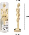 Mont Marte Wooden Manikin Magnetic 20 cm (7.9 Inch).