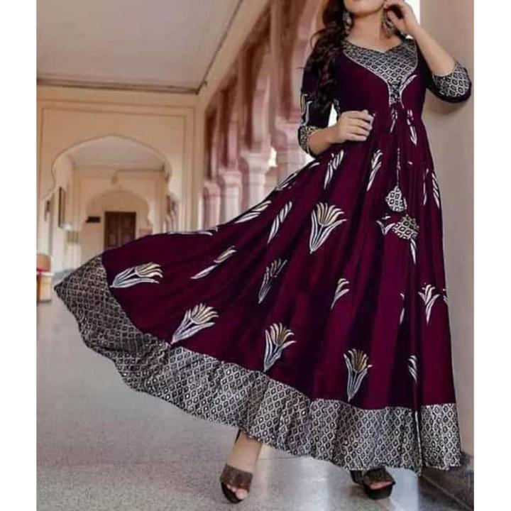 স্টাইলিশ মহিলা/মেয়েদের জন্য নতুন এক্সক্লুসিভ ডিজাইনের গাউন 1 পিস লম্বা কুর্তি বিভিন্ন কোটি, গাউন লম্বা কুর্তি