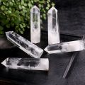 【VisioN Shop】1PC 40-50MM 100% Natural White Fluorite Crystal Quartz Crystal Stone Healing Hexagonal Stone. 