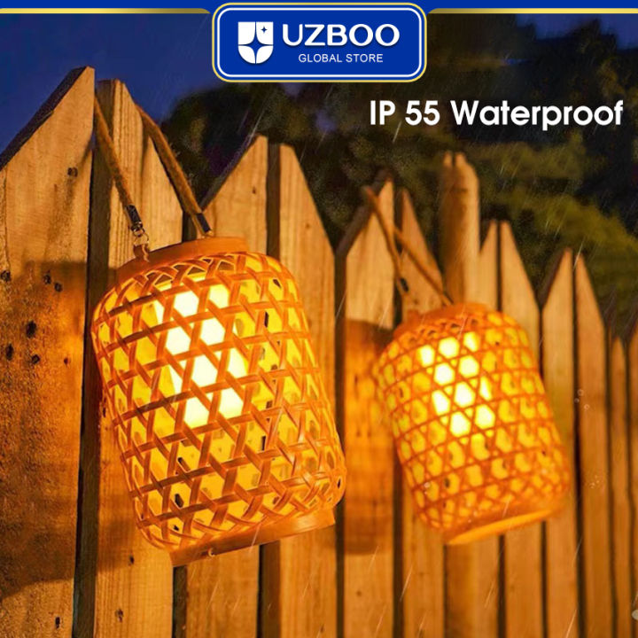 UZBOO%20Hang%20Lamp%20Warm%20Light%20Outdoor%20Solar%20Garden%20Lights%20Solar%20Charging%20Portable%20Lights%20IP55%20Waterproof%20Light%20Bamboo%20Weaving%20Rattan%20Lanterns%20Vintage%20Lamp%20for%20Courtyard%20Decoration%20-%20Image%204