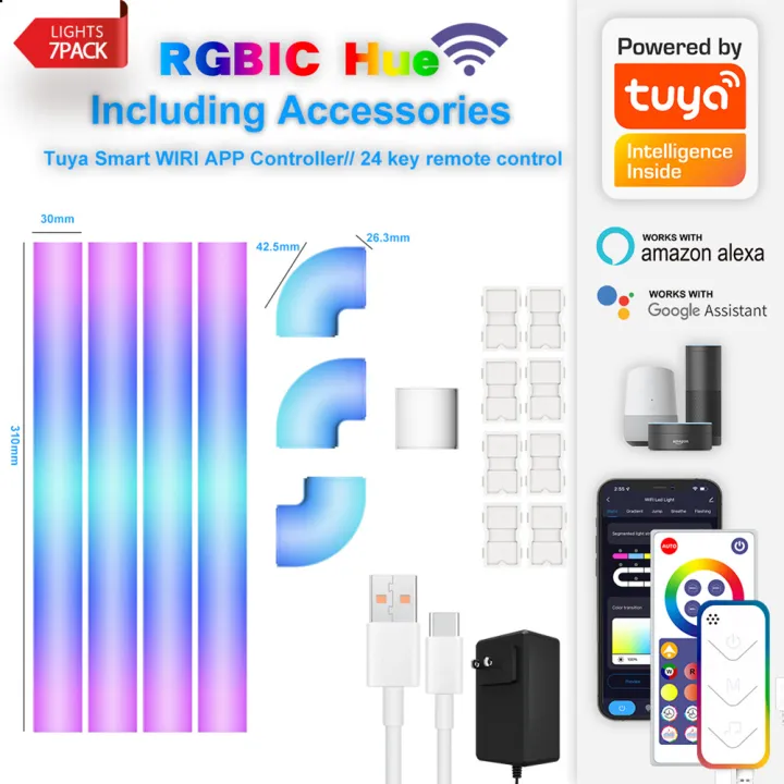 GC%20Glide%20RGBIC%20LED%20Wall%20Lights%20Music%20Wall%20Lights%20Strip%20Lamp%20Dynamic%20Multi-color%20Lighting%20Effects%20RGB%20Dimmable%20LED%20Sconces%20Wall%20Lighting%20Indoor%20For%20Bedroom%20Kids%20Room%20-%20Image%207