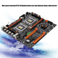 Gigabit lan card motherboard desktop Motherboard Dual Socket Built-in Rear 2 x USB3.0/Gigabit LAN Card X79 with SATA Cable.