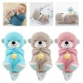 Schlummerotter Sleep Cute Plush Toys Breathing Schlummer Otter Music Glowing Plushie Soft Stuffed Animals Baby Sleep Dolls Gift. 