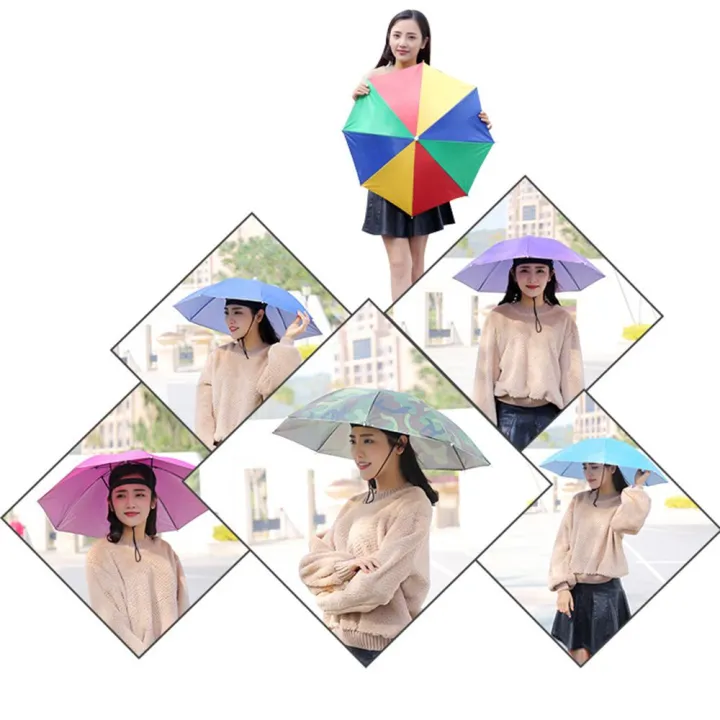 Portable%20Umbrella%20Hat%20Head%20Wearing%20Sunshade%20Rain%20Gear%20Outdoor%20Folding%20Umbrella%20Fishing%20Camping%20Beach%20Head%20Hats%20Windproof%20New%20Moonlight%20Shines%20-%20Image%203