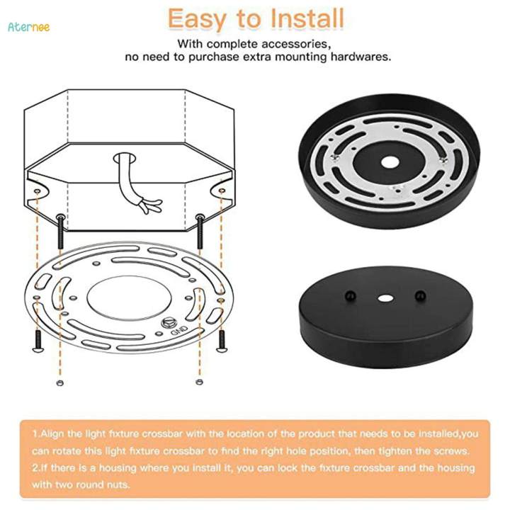 Light%20Fixture%20Mounting%20Bracket%20Mount%20Wall%20Light,%20Chandelier%20Iron,%20Ceiling%20Light%20,Pendant%20Light,%20Lightweight%20,Crossbar%20Plate%20with%20Screw%20-%20Image%203