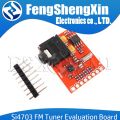New Si4703 RDS FM Radio Tuner Evaluation Breakout Module For Arduino AVR PIC ARM Radio Data Service Filtering Carrier Module.