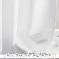BILEEHOM Japan Style Solid Tulle Sheer Curtains For Living Room Curtain White Yarn Thicken Cotton And Linen Simple Tulle Curtain. 