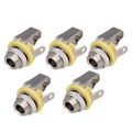 5Pcs 3.5mm 1/8inch Mono Input Jack Plug Socket for Electric Guitar. 