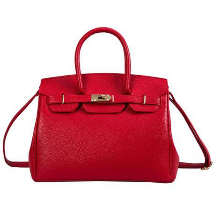 Lychee Pattern Birkin Bag With Personalized Silk Scarf Handbag