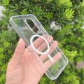 [autismaut] Applicable to Samsung A54 Phone Case Anti-Scratch Magnetic Suction Phone Case Samsung Galaxy A54 5G Acrylic Transparent Case. 