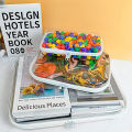 1PC Plastic Zippered Pouch Hard Bins Storage Bins Stackable Waterproof Zippered Hard Pouch Clear Hard Shell Zipper Case. 