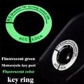Car Ignition Switch Cover Luminous Key Ring Hole Cover Sticker. 