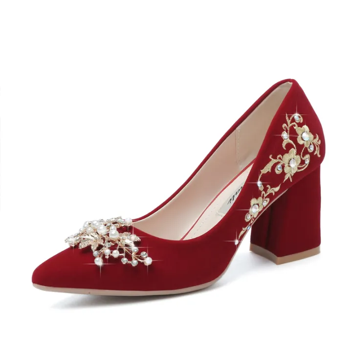 Chinese%20Wedding%20Shoes%20Bridal%20Shoes%20Women2023New%20Xiuhe%20Wedding%20Dress%20Two-Way%20Red%20High%20Heel%20Chunky%20Heel%20Wedding%20Shoes%20-%20Image%203