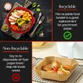 Air Fryer Silicone Liners Reusable 7.5 Inch and 8.5 Inch Air Fryer Basket Accessories (2 Pack).