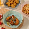 (New) air fryer ilicone bakes/udable Airfryer oven baking tray/pizza fried chicken Ilica gel pan pad.