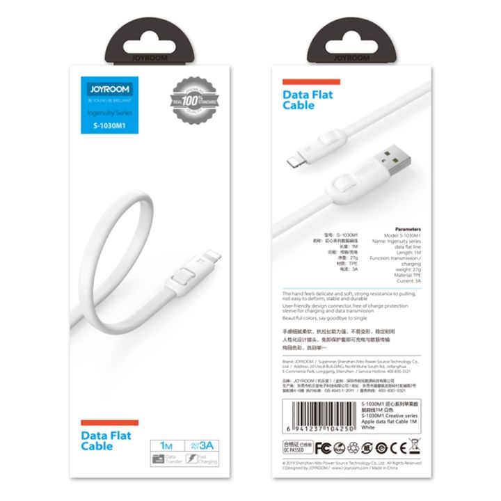 Type%20C%20Cable%20S-1030M1%20Creative%20Series%20Flat%20Cable%201M%20Type%20C%20Black%20TypeC%20Cable%20-%20Image%202