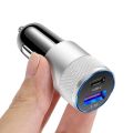 Dual USB Car Charger for iPhone 11 14 Xiaomi Samsung Quick Charge 3.1 Fast Charging Car-Charger Phone Charger Adapter in Car.