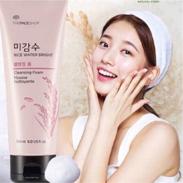 The%20Face%20Shop%20Rice%20Water%20Bright%20Cleansing%20Foam%20150ml%20-%20Image%203
