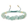 Natural Black Tourmaline Chips Beads Bracelet Healing Quartz Gem Stone Beaded Bracelets Adjustable Women Men Chakra Jewelry. 