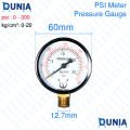 Manometer Vacuum Mini Dual Scale Dial Gauge Pool Spa Filter Water Pressure Gauge Mini 0-60 PSI 0-20bar 0-20 kg/cm² Side Mount 1/4 Pressure Gauge. 