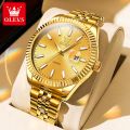 OLEVS Watch For Women Waterproof Sale Original Casual Elegant Luxurious Stainless Steel Gold Not Faded calendar Quartz (1 Year Warranty) 5593.