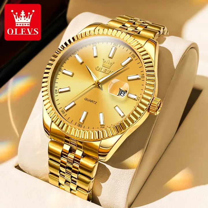OLEVS%20Watch%20For%20Women%20Waterproof%20Sale%20Original%20Casual%20Elegant%20Luxurious%20Stainless%20Steel%20Gold%20Not%20Faded%20calendar%20Quartz%20%EF%BC%881%20Year%20Warranty%EF%BC%89%205593%20-%20Image%202